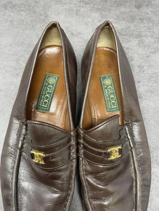 Gucci Horsebit Leather Loafers Mens Size 8.5 (41.5) Brown Leather Slip On Dress - Picture 9 of 10